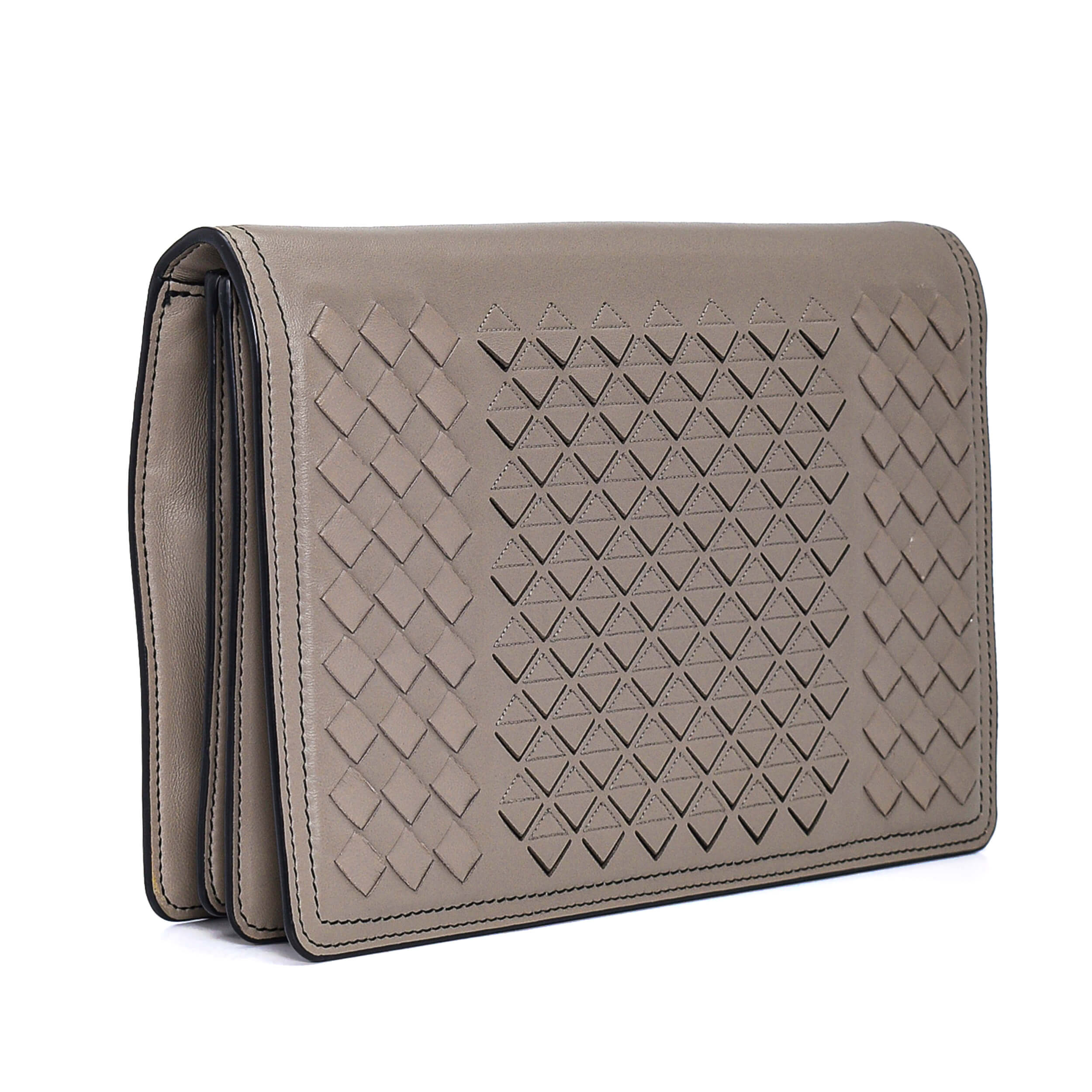 Bottega Veneta - Stone Intrecciato Leather Clutch